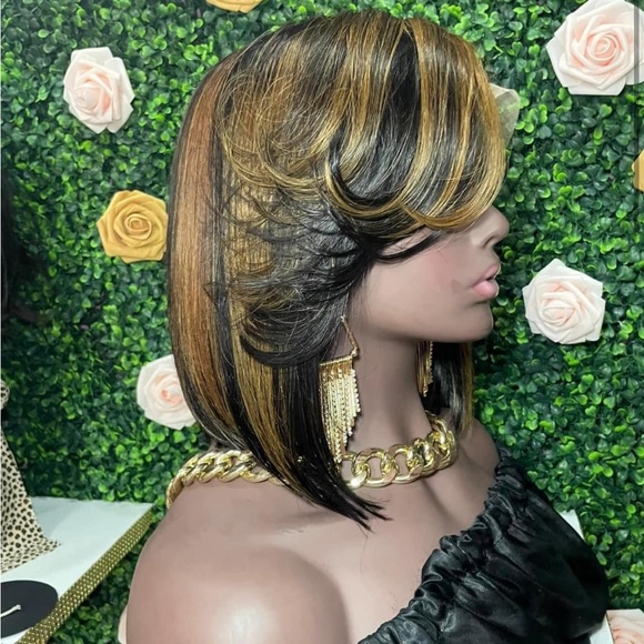 100% human hair bob lace wig